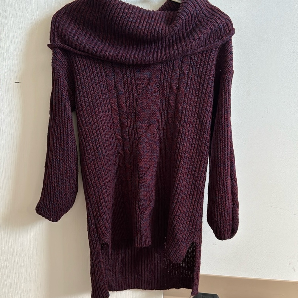 Long sleeve woven sweater